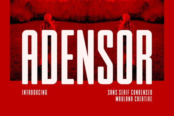 Adensor: A Modern Sans Serif Font for Campaign-Ready Headlines