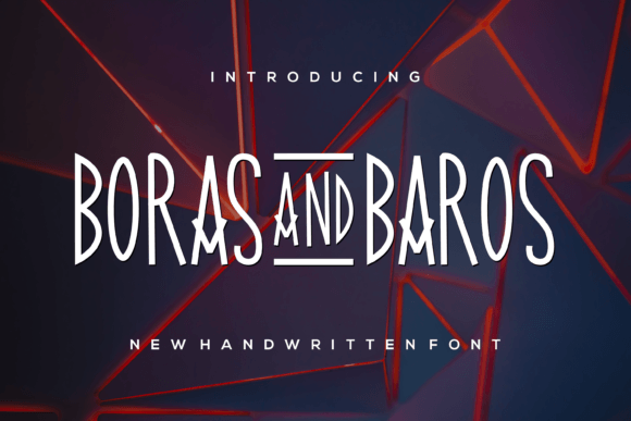 Borasandbaros Font for Editorial Design