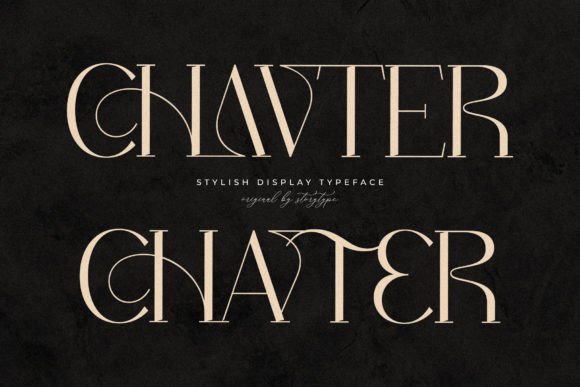 Chavter: A Stylish Serif Font