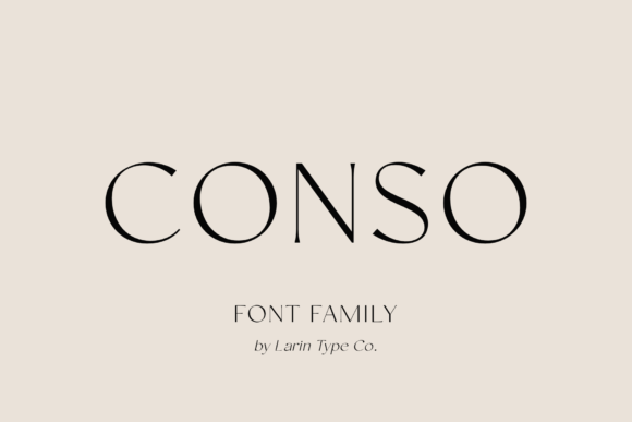 Conso: A Modern Typeface for Elegant Design