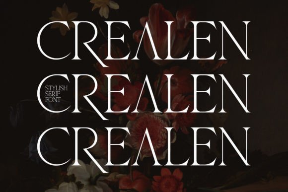 Crealen Font: Elegant Serif for Craft Projects