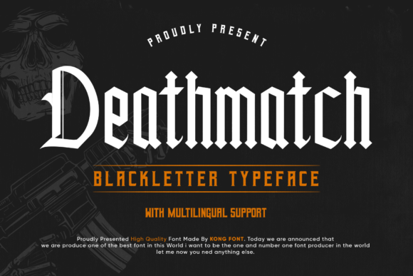 Deathmatch Font for Creative Projects