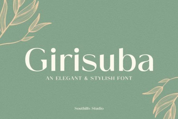 Girisuba: A Modern Slab Serif with Bold Personality