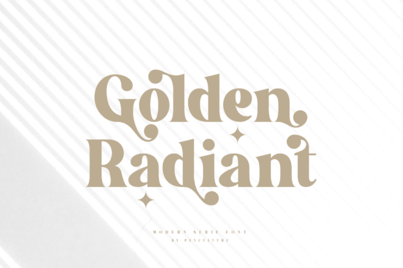 Golden Radiant: A Font That Shines