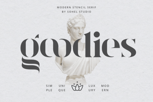 Goodies: A Luxurious Serif Font for Designers