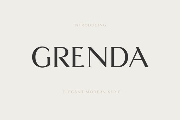 Grenda: A Serif Font for Creative Makers