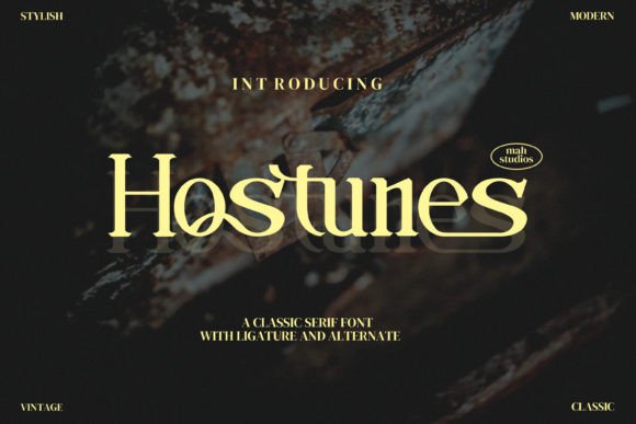 Hostunes: A Modern Serif Font for Creative Projects