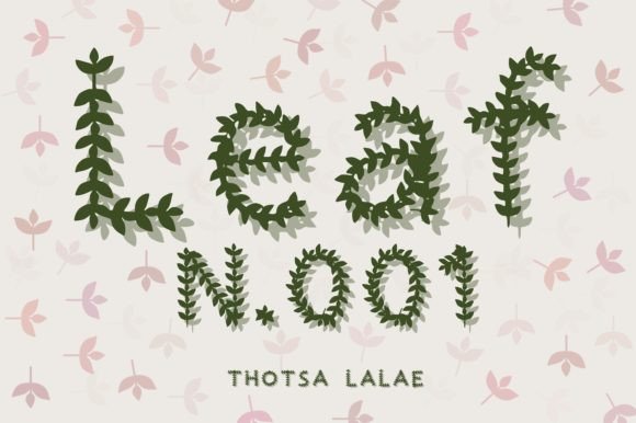 Leaf N.001 Font for Stylish Design