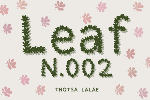 Leaf N.002: A Nature-Inspired Font for Business Branding