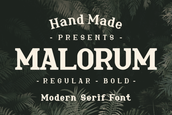 Malorum: A Bold Serif Font for Creative Makers