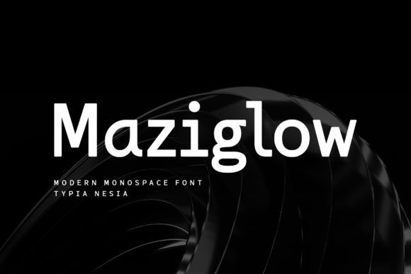 Maziglow: Modern Monospace Font
