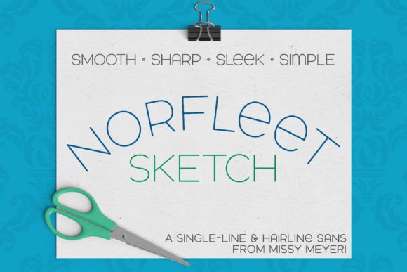 Norfleet Sketch Single Line Font