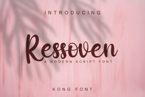 Ressoven: A Playful Script Font for Web Design