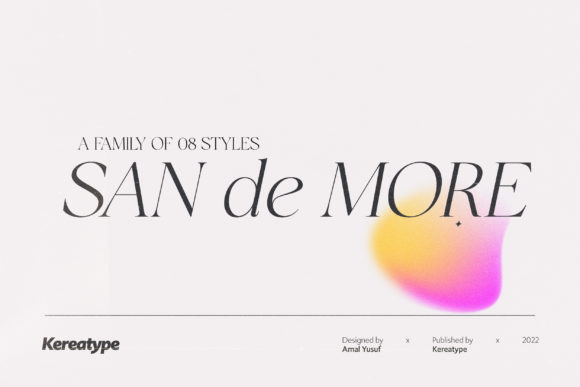 San De More: A Stylish Serif Font