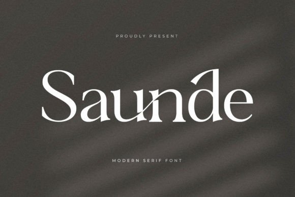 Saunde: A Serif Font for Elegant Design