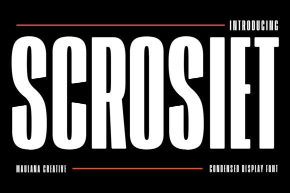 Scrosiet: A Bold Font for Web Design