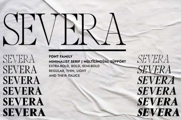 Severa: A Modern Serif for Creative Makers