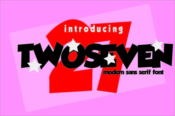 TwoSeven: A Modern Typeface for Editorial Design